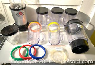 MaxSold Auction: Magic Bullet Blender Set – Motor Base, Multiple Cups, Blades, Lids & Rings | Full Set - Toronto (Ontario, Canada) SELLER MANAGED Moving Online Auction - Howard Park Avenue