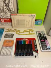 MaxSold Auction: Mixed Drawing & Illustration Lot with Technical Pens and Markers - Toronto (Ontario, Canada) SELLER MANAGED Moving Online Auction - Howard Park Avenue