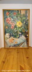 MaxSold Auction: Original Oil on Canvas Floral Still Life by B. Borodnikov, 2012 - Toronto (Ontario, Canada) SELLER MANAGED Moving Online Auction - Howard Park Avenue