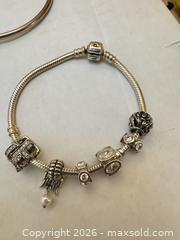 MaxSold Auction: Pandora Sterling Silver Bracelet Lot – 5 Bracelets with Charms | S925 ALE Marked - Toronto (Ontario, Canada) SELLER MANAGED Moving Online Auction - Howard Park Avenue