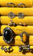 MaxSold Auction: Sterling Silver (925) Jewelry Lot – Rings, Earrings, Chain & More - Toronto (Ontario, Canada) SELLER MANAGED Moving Online Auction - Howard Park Avenue