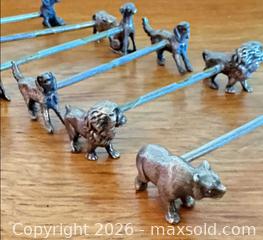 MaxSold Auction: Vintage Figural Animal Knife Rests – Set of 6 Metal Tableware Holders - Toronto (Ontario, Canada) SELLER MANAGED Moving Online Auction - Howard Park Avenue