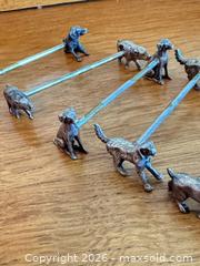 MaxSold Auction: Vintage Figural Animal Knife Rests – Set of 6 Metal Tableware Holders - Toronto (Ontario, Canada) SELLER MANAGED Moving Online Auction - Howard Park Avenue