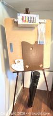 MaxSold Auction: Wood Tripod Studio Easel with Tray, Palette & Accessories - Toronto (Ontario, Canada) SELLER MANAGED Moving Online Auction - Howard Park Avenue