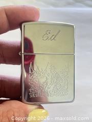 MaxSold Auction: 1996 Windproof Zippo - Engraved "Ed" - New Westminster (British Columbia, Canada) PARTNER MANAGED Estate Sale Online Auction - Chestnut Street