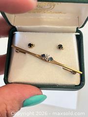 MaxSold Auction: (3pcs) 9ct Gold (375 Stamp) Earrings & Tie Clip - New Westminster (British Columbia, Canada) PARTNER MANAGED Estate Sale Online Auction - Chestnut Street