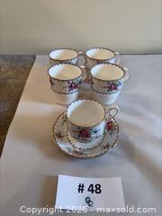 MaxSold Auction: (6 pcs) Royal Albert Petit Point Tea & Coffee Fine Bone China - New Westminster (British Columbia, Canada) PARTNER MANAGED Estate Sale Online Auction - Chestnut Street