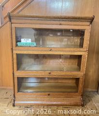 MaxSold Auction: Antique Tiger Oak Modular Barristers Bookshelf  - New Westminster (British Columbia, Canada) PARTNER MANAGED Estate Sale Online Auction - Chestnut Street