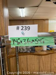 MaxSold Auction: Chrome 4-Shelf Metal Shelving Unit (#1) - New Westminster (British Columbia, Canada) PARTNER MANAGED Estate Sale Online Auction - Chestnut Street