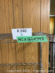 MaxSold Auction: Chrome 4-Shelf Metal Shelving Unit (#2) - New Westminster (British Columbia, Canada) PARTNER MANAGED Estate Sale Online Auction - Chestnut Street