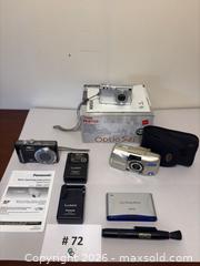 MaxSold Auction: Digital & Film Point 'n Shoot Cameras with Accessories: Pentax, Lumix, Olympus - New Westminster (British Columbia, Canada) PARTNER MANAGED Estate Sale Online Auction - Chestnut Street