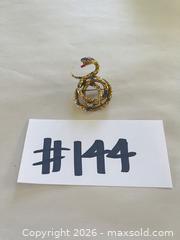 MaxSold Auction: MCM Arthur Pepper (ART) Coiled Snake Brooch with Enamel & Rhinestone Details - New Westminster (British Columbia, Canada) PARTNER MANAGED Estate Sale Online Auction - Chestnut Street