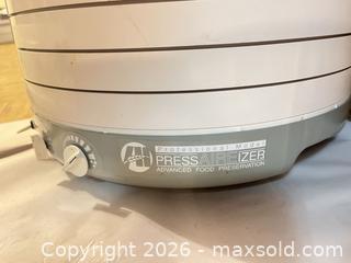 MaxSold Auction: Nesco Gardenmaster Pro Food Dehydrator (Model FD-1018A), Food Saver Vac 1050 with Mason Jars & Lids - New Westminster (British Columbia, Canada) PARTNER MANAGED Estate Sale Online Auction - Chestnut Street