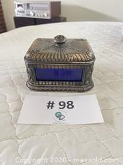 MaxSold Auction: Vintage Cobalt Glass & Unstamped Metal Box - New Westminster (British Columbia, Canada) PARTNER MANAGED Estate Sale Online Auction - Chestnut Street