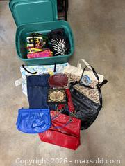 MaxSold Auction: Vintage Floral Tapestry Bag, Clinique Make Up Bags, Travel Totes & Shopping Bags - New Westminster (British Columbia, Canada) PARTNER MANAGED Estate Sale Online Auction - Chestnut Street