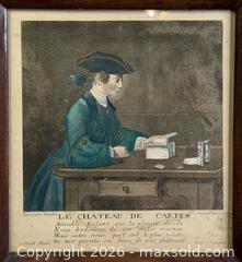 MaxSold Auction: Antique Framed French Print “Le Château de Cartes” After Chardin - Hamilton (Ontario, Canada) SELLER MANAGED Estate Sale Online Auction - Gertrude Street