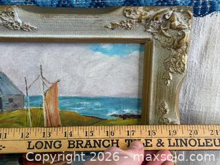 MaxSold Auction: EDITH M HUNT 'Sea Shore' Oil on Board Painting - Hamilton (Ontario, Canada) SELLER MANAGED Estate Sale Online Auction - Gertrude Street