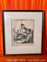 MaxSold Auction: French Artist and Caricaturist Honoré Daumier (1808–1879) Framed Print Lithograph - Hamilton (Ontario, Canada) SELLER MANAGED Estate Sale Online Auction - Gertrude Street