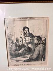 MaxSold Auction: French Artist and Caricaturist Honoré Daumier (1808–1879) Framed Print Lithograph - Hamilton (Ontario, Canada) SELLER MANAGED Estate Sale Online Auction - Gertrude Street