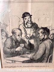 MaxSold Auction: French Artist and Caricaturist Honoré Daumier (1808–1879) Framed Print Lithograph - Hamilton (Ontario, Canada) SELLER MANAGED Estate Sale Online Auction - Gertrude Street