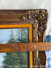 MaxSold Auction: Large Oil on Canvas Mountain Landscape – Signed “De Ploes” – Framed - Hamilton (Ontario, Canada) SELLER MANAGED Estate Sale Online Auction - Gertrude Street