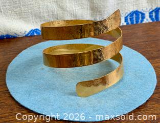MaxSold Auction: RAFAEL Hammered Gold Tone Bangle - Vintage - Hamilton (Ontario, Canada) SELLER MANAGED Estate Sale Online Auction - Gertrude Street