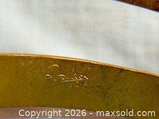 MaxSold Auction: RAFAEL Hammered Gold Tone Bangle - Vintage - Hamilton (Ontario, Canada) SELLER MANAGED Estate Sale Online Auction - Gertrude Street
