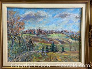 MaxSold Auction: Vintage Canadian Landscape Oil Painting MAITLAND BANTING 1995 Framed Impasto - Hamilton (Ontario, Canada) SELLER MANAGED Estate Sale Online Auction - Gertrude Street