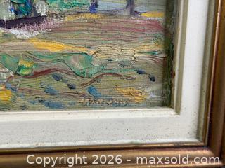 MaxSold Auction: Vintage Canadian Landscape Oil Painting MAITLAND BANTING 1995 Framed Impasto - Hamilton (Ontario, Canada) SELLER MANAGED Estate Sale Online Auction - Gertrude Street