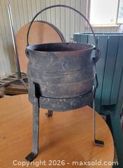 MaxSold Auction: Antique/Old Cast Iron Cauldron & Stand  - East Cocalico Township (Pennsylvania, USA) SELLER MANAGED Downsizing Online Auction - Stevens Road