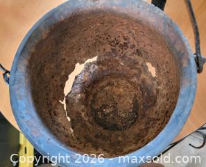 MaxSold Auction: Antique/Old Cast Iron Cauldron & Stand  - East Cocalico Township (Pennsylvania, USA) SELLER MANAGED Downsizing Online Auction - Stevens Road