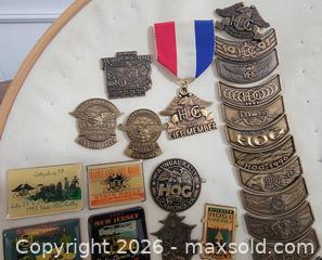 MaxSold Auction: Large Collection of Harley Owners Group "H.O.G." Pins  - East Cocalico Township (Pennsylvania, USA) SELLER MANAGED Downsizing Online Auction - Stevens Road