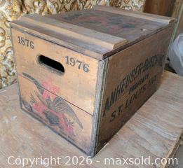 MaxSold Auction: Vintage Wooden Budweiser Beer Crate - East Cocalico Township (Pennsylvania, USA) SELLER MANAGED Downsizing Online Auction - Stevens Road