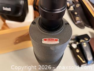 MaxSold Auction: Bushnell & Pentax Binoculars, Monocular, Cases & Wooden Storage Box - West Vancouver (British Columbia, Canada) SELLER MANAGED Downsizing Online Auction - 17th Street (CONDO)