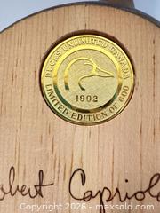 MaxSold Auction: Ducks Unlimited Canada Robert Capriola Signed Limited Duck Decoy - West Vancouver (British Columbia, Canada) SELLER MANAGED Downsizing Online Auction - 17th Street (CONDO)