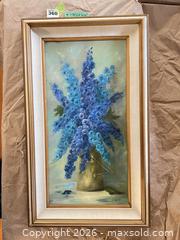 MaxSold Auction: Framed Oil on Canvas Floral Still Life, Signed (Unknown) - West Vancouver (British Columbia, Canada) SELLER MANAGED Downsizing Online Auction - 17th Street (CONDO)