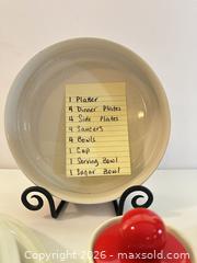 MaxSold Auction: Italian Hand-Painted Ceramic Dinnerware Set, Red Poppy Motif - West Vancouver (British Columbia, Canada) SELLER MANAGED Downsizing Online Auction - 17th Street (CONDO)