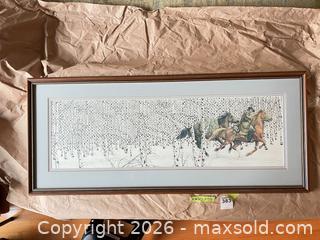 MaxSold Auction: “Sacred Ground” by Bev Doolittle, 1988, in Wood Frame - West Vancouver (British Columbia, Canada) SELLER MANAGED Downsizing Online Auction - 17th Street (CONDO)