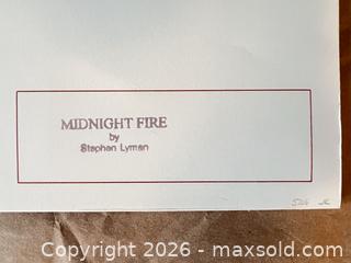 MaxSold Auction: The Greenwich Workshop’s “Midnight Fire” by Stephen Lyman, 1995 (unframed) - West Vancouver (British Columbia, Canada) SELLER MANAGED Downsizing Online Auction - 17th Street (CONDO)
