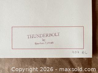 MaxSold Auction: The Greenwich Workshop’s “Thunderbolt” by Stephen Lyman, 1995 (unframed) - West Vancouver (British Columbia, Canada) SELLER MANAGED Downsizing Online Auction - 17th Street (CONDO)