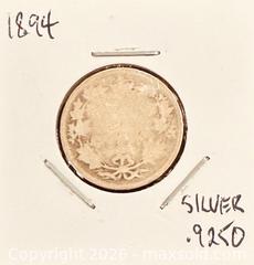 MaxSold Auction: 1894 Cdn. Silver Queen Victoria 25 Cents  - Newmarket (Ontario, Canada) PARTNER MANAGED Reseller Online Auction - Walter Avenue