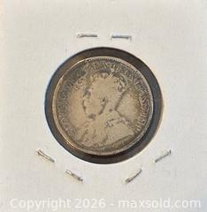MaxSold Auction: 1918 Cdn. Silver King George V 25 Cents  - Newmarket (Ontario, Canada) PARTNER MANAGED Reseller Online Auction - Walter Avenue
