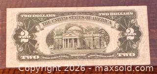 MaxSold Auction: 1928G US Jefferson 2 Dollars Paper Banknote  - Newmarket (Ontario, Canada) PARTNER MANAGED Reseller Online Auction - Walter Avenue