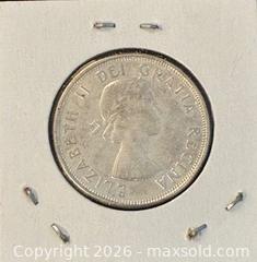 MaxSold Auction: 1963 Cdn. Silver Queen Elizabeth II 50 Cents  - Newmarket (Ontario, Canada) PARTNER MANAGED Reseller Online Auction - Walter Avenue