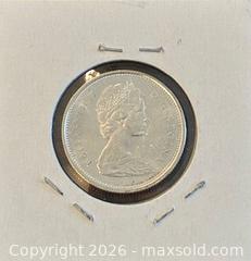MaxSold Auction: 1965 Cdn. Silver Queen Elizabeth II 25 Cents  - Newmarket (Ontario, Canada) PARTNER MANAGED Reseller Online Auction - Walter Avenue