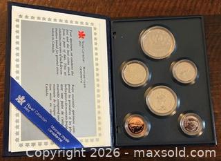 MaxSold Auction: 1988 Cdn. Specimen Coin Set (last year of the nickel dollar)  - Newmarket (Ontario, Canada) PARTNER MANAGED Reseller Online Auction - Walter Avenue