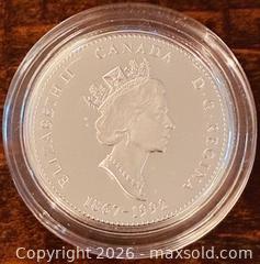 MaxSold Auction: 1992 Cdn. Silver Proof Commemorating the 125th Anniversary of the Canadian Confederation - Province of Newfoundland 25 Cents - Newmarket (Ontario, Canada) PARTNER MANAGED Reseller Online Auction - Walter Avenue