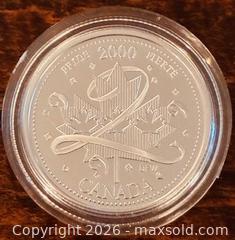MaxSold Auction: 2000 Cdn. Silver Proof Millennium "Pride" 25 Cents  - Newmarket (Ontario, Canada) PARTNER MANAGED Reseller Online Auction - Walter Avenue