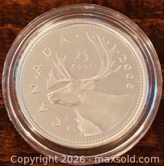 MaxSold Auction: 2006 Cdn. Silver Proof Queen Elizabeth II 25 Cents  - Newmarket (Ontario, Canada) PARTNER MANAGED Reseller Online Auction - Walter Avenue