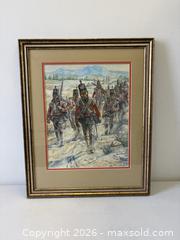 MaxSold Auction: "52nd Light Infantry" Military Oil Painting Artist Signed Richard Scollins 1981 - Toronto (Ontario, Canada) PARTNER MANAGED Reseller Online Auction - Railside Road